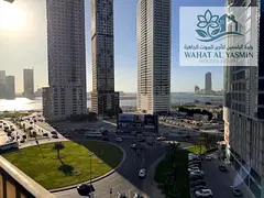 Furnished two-bedroom apartment with a living room for monthly rent in Al Taawun, Sharjah