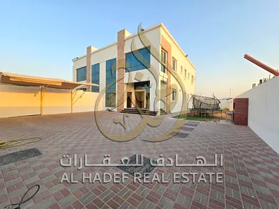 📍 This villa is located in the **Al Ruqaiba – Al Suyoh Suburb** area, in a quiet and prime location. It features spacious living areas and a practic