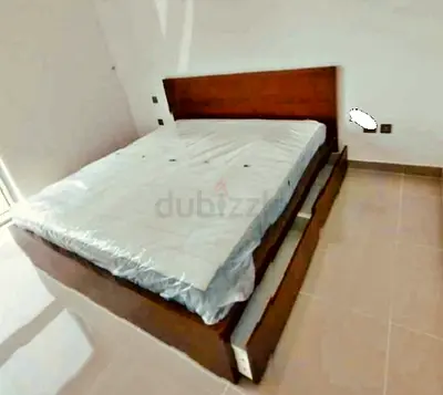 IKEA Malam king size 180×200cm bed frame with IKEA mattress and 2 big storage drawers underneath is