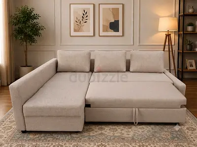 2-in-1 Space Saver Modern sofa and bed in one smart design. Saves space while adding style and funct