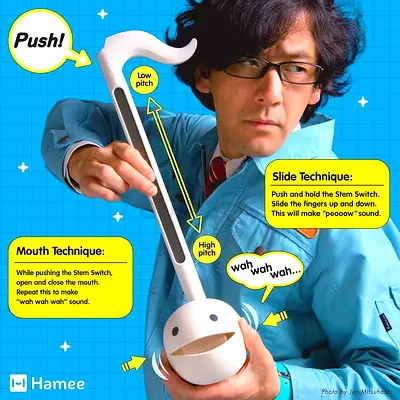 Otamatone Deluxe Electronic Musical Instrument for Adults Portable Synthesizer