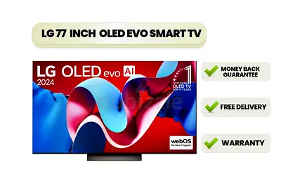 LG 77 Inch OLED evo AI 4K HDR Smart TV | OLED77C4 | Free Delivery | Warranty