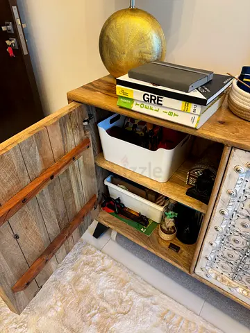 Rustic Wooden Storage Cabinet made from Mango Wood - Good Condition