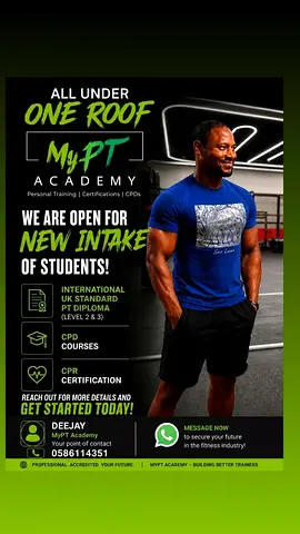 Personal Training Academy Poster — PT Courses, CPD CPR Certification