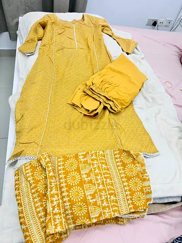 Mustard yellow ladies Pakistani suit