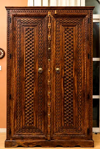 Rare Handcrafted Solid Indian Rosewood Armoire / Wardrobe – AED 16,000 (Negotiable)