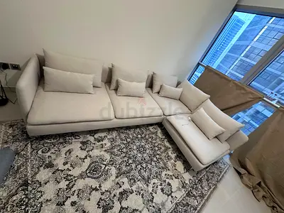 Beige Color Ikea Soderhim Corner L shape sofa