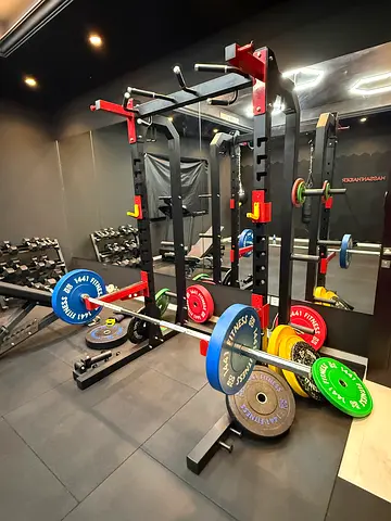 Set of Hex Dumbbells with Squat Rack, treadmill and more - Good Condition