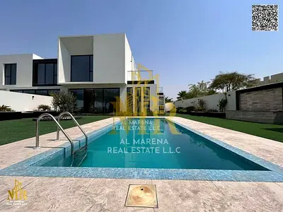 Corner villa in the heart of Al Zorah | 6200 sq ft | Two floors | 3 master bedrooms | Two living rooms | Modern kitchen | Large garden and swimming po