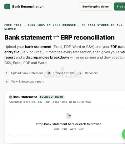 AI Bank Reconciliation Tool - Saves Your Time