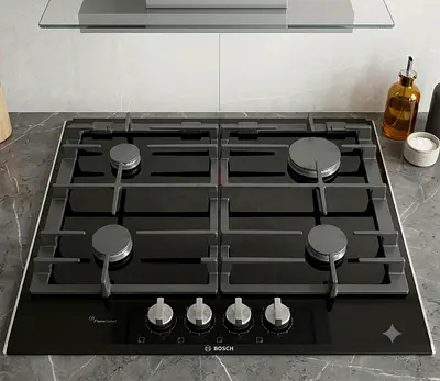 Bosch Series 8 Built-in Gas Cooktop Black Glass – Excellent Condition | Premium German Engineering