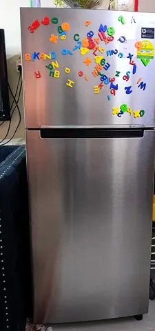 Silver Top-Freezer Fridge - Good Working Condition