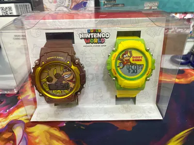 Super Nintendo World Donkey Kong Diddy Kong Kids Digital Watch Set (New in Box)