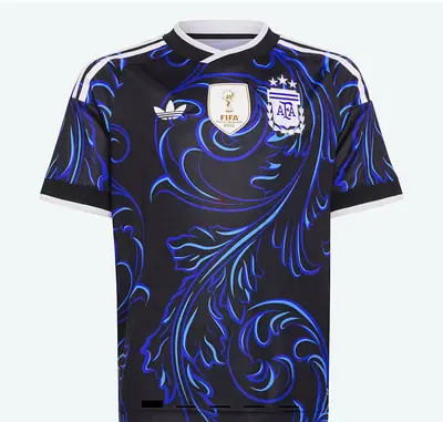 Shirt Adidas Argentina Black Blue Football Jersey (Mens)