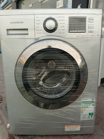Daewoo front load washing machine - 9kg, silver (used)