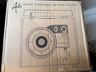Retro turntable record player