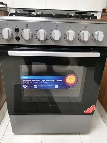 Midea 4-Burner Gas Stove with Oven - Good Working Condition