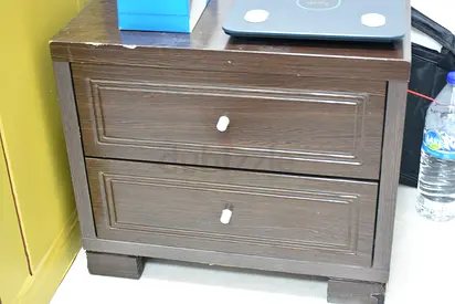 Solid wood side table