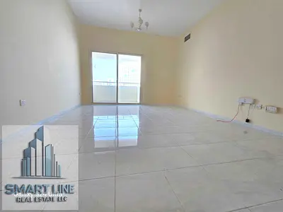 Offer of the day cheap price+Chiller free elegant 1bhk with 2 bathrooms with Balcony with wardrobe near dubai bus stop king Faisal Street only 32000