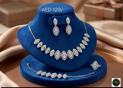 Silver plated Premium Necklace set