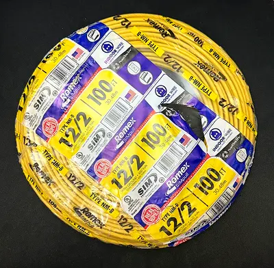 Southwire 12/2 NM-B Romex Wire with Ground (3 Wires Inside) – 100 ft – New