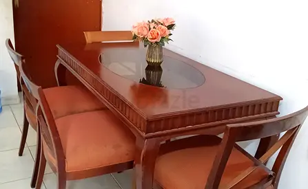 Dining table chairs.