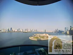 Beautiful 4-bedroom apartment for annual rent in Al Majaz 3 | Direct sea view | Maid's room | Fr