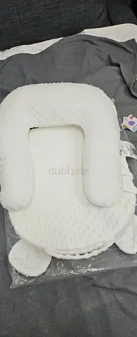 White Baby Nest Lounger / Infant Support Cushion - Nearly New