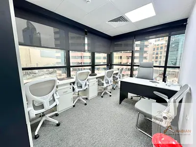 Premium Office with Front View | 2 Min from BurJuman Metro | AED 45K