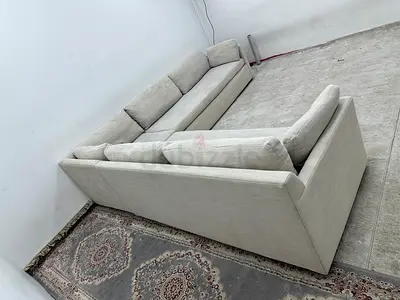 Like new condition west elm corner sofa