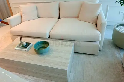 As perfect condition cratebarrel three seater sofa