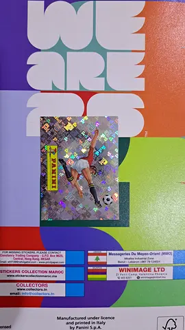 Panini 2026 Soccer Holographic Collectible Sticker Fifa wolrd cup- 00