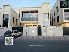 Villa (with elevator) for sale in Ajman | Al Zahiyah area | 7 bedrooms, majlis, living room, and roo