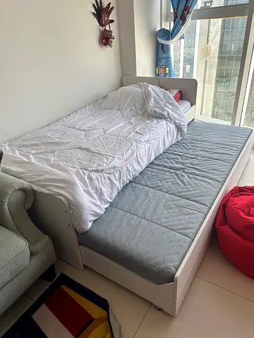 IKEA SLÄKT Kids Bed Frame with Pull-out Underbed  Storage
