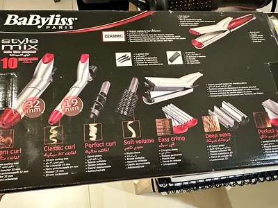 BaByliss Style Mix 10-in-1 Ceramic Hair Styler with Curlers and Crimper (Used)