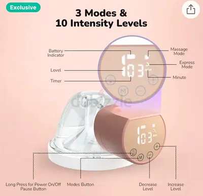 Single Cordless breast pump blooming blossom