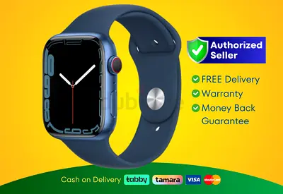 Apple Watch Series 7 Aluminum - 45mm - Cellular - B | Brand New |  Warranty | FREE  Delivery
