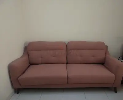 Pink three-Seater Sofa