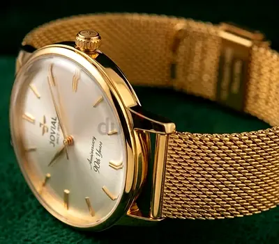 Jovial 90th Anniversary Gold Mens Dress Watch - Like New with Box unwated gift