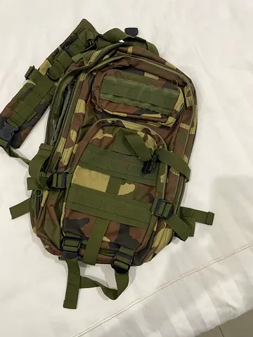 Camouflage tactical backpack - sturdy military-style daypack