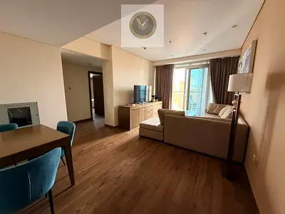 Two Bedroom Furnished Apartment for Annual Rent in Al Taawun Sharjah with Hotel Style Furniture Balcony Open Views Free Gym Swimming Pool and Free Par