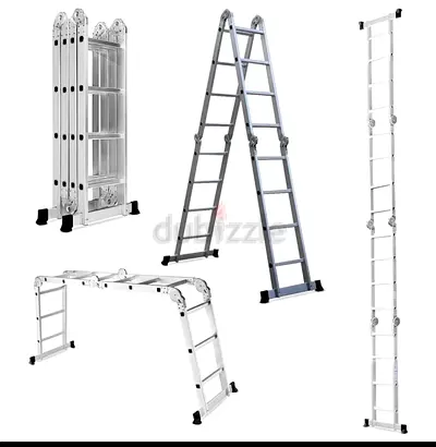 Aluminium Multi-Position Folding Ladder - 4.6m (Multi-use) - Good Condition