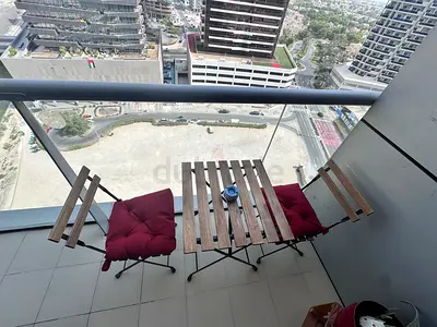 Compact Wooden Balcony Bistro Set - 2 Chairs + Table, Good Condition