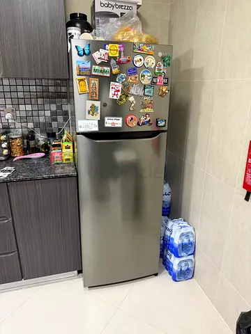 LG Used single-door refrigerator - stainless steel finish