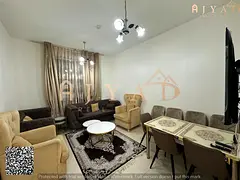 For sale: 2 bed hall apartment in Ajman, full palace view, size 1138 sq ft, dedicated parking, prime