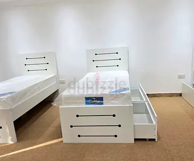 brand new Single bed with mattress 2 Side drower available Good Quality Single size bed