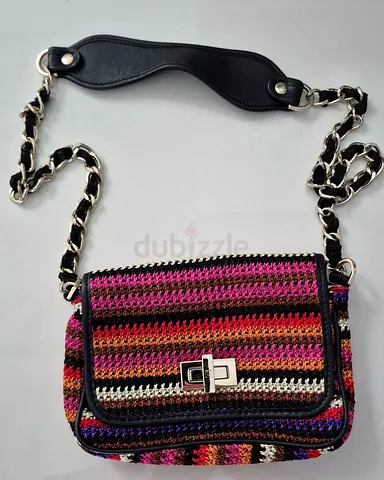 Missoni Crochet Shoulder Bag with Chain Strap