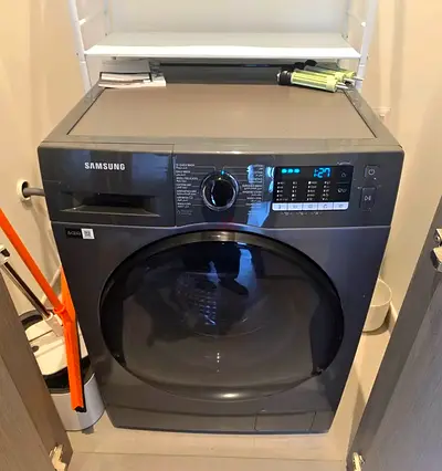 Free Delivery- SAMSUNG 2in1 8KG Washer 6KG 💯 Dryer Latest Model Dark Gray Color 60x60 cm