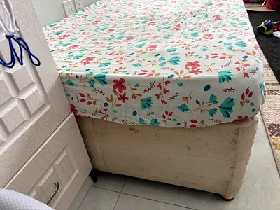 Used King Size Divan Bed Base with Mattress