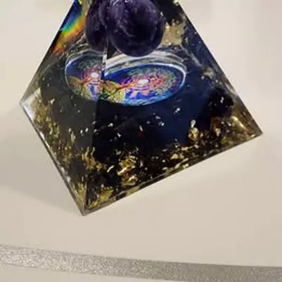 Amethyst Orgonite Pyramid